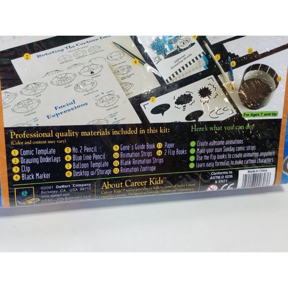 Vintage Professional Cartoonist With Animation Studio New Career Kids SEALED - Picture 7 of 9